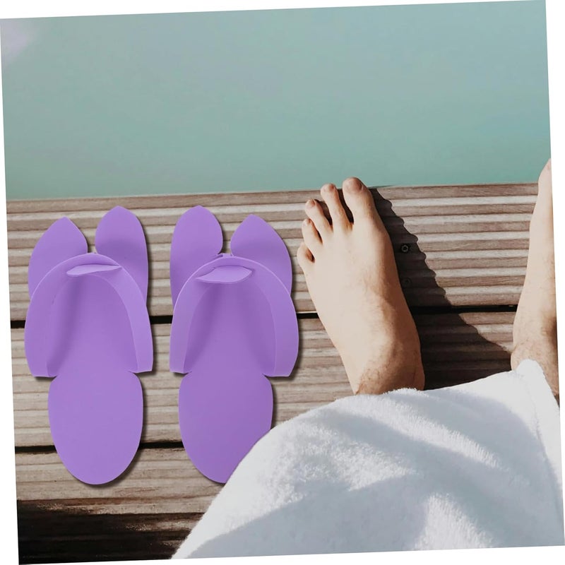 Healeved Comfortable Soft Disposable Slippers for Women 48 Pairs Eva Flip-flops Ideal for Home Travel Spa Party Random Color - Image 3