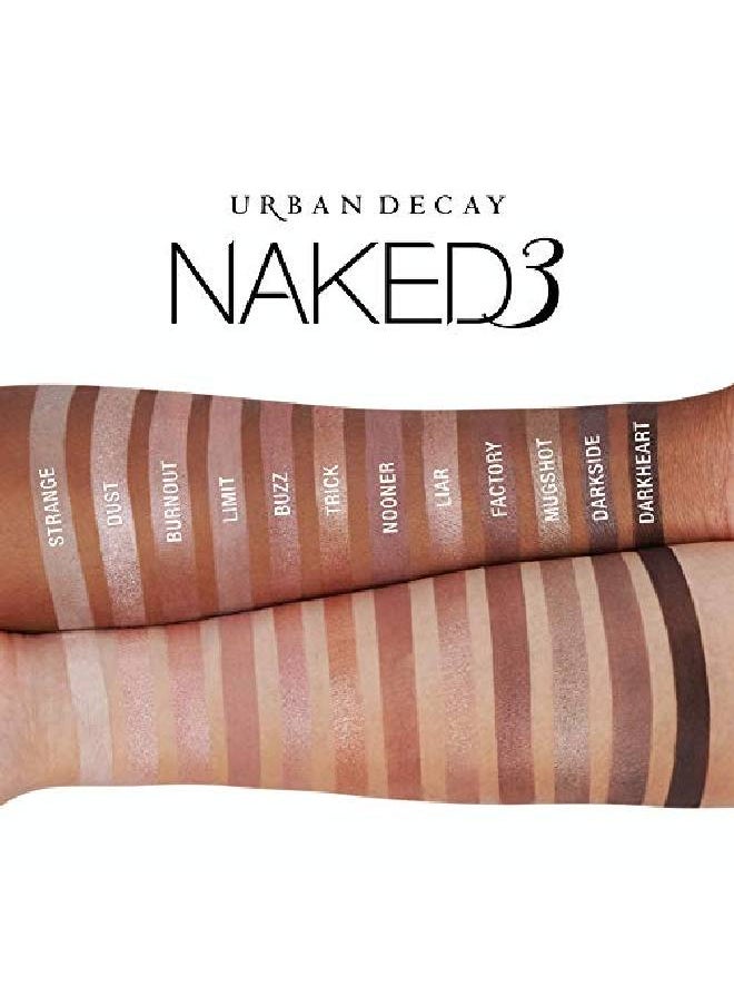 Urban Decay - Naked3 Eyeshadow Palette 12 Versatile Rosy Neutral Shades For Every Day Ultrablendable Rich Colors With Velvety Texture Set Includes Mirror & Doubleended Makeup Brush - Image 1