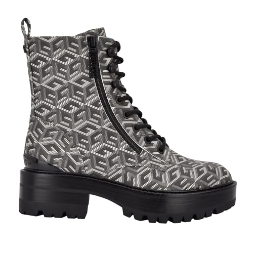 GUESS Women's Fearne Combat Boot, Black 008, 5.5 - Image 5