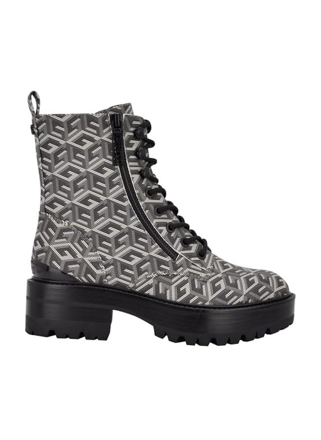 GUESS حذاء قتال نسائي من غيس، أسود 008، 5.5 - Image 1