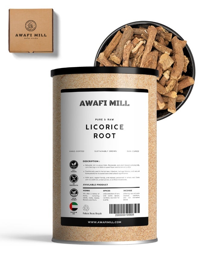 AWAFI MILL Licorice Root Pure - 100% Natural Chew Sticks | Premium Glycyrrhiza Glabra for Culinary and Aromatic Use - 100 g |3.5 Oz - Image 1