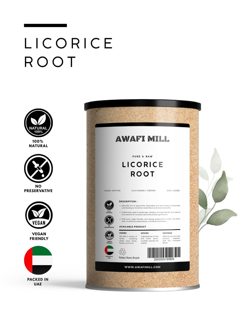 AWAFI MILL Licorice Root Pure - 100% Natural Chew Sticks | Premium Glycyrrhiza Glabra for Culinary and Aromatic Use - 100 g |3.5 Oz - Image 2