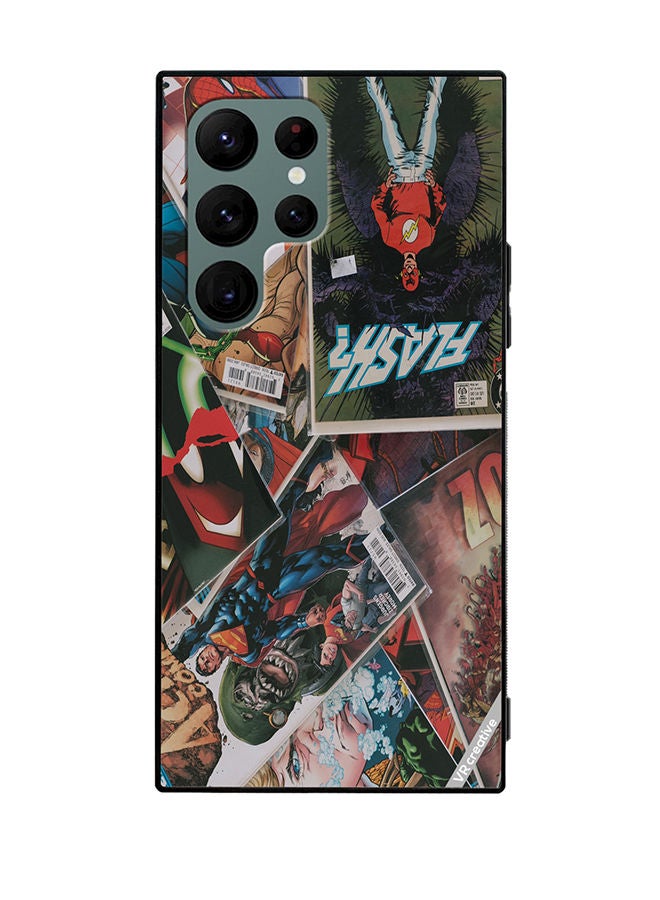 VR CREATIVE Protective Case Cover For Samsung Galaxy S22 Ultra 5G Marvel Comic Design Multicolour - Image 1