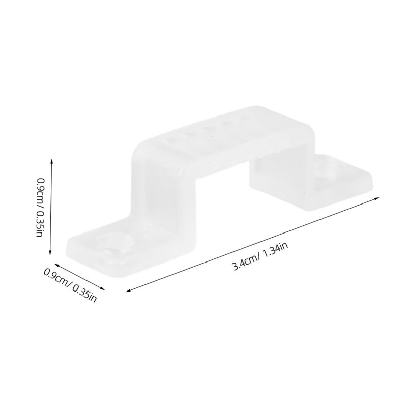 100pcs Durable Plastic Led Strip Light Clips Mounting Clamp Holders For Indoor Outdoor Use - Image 3