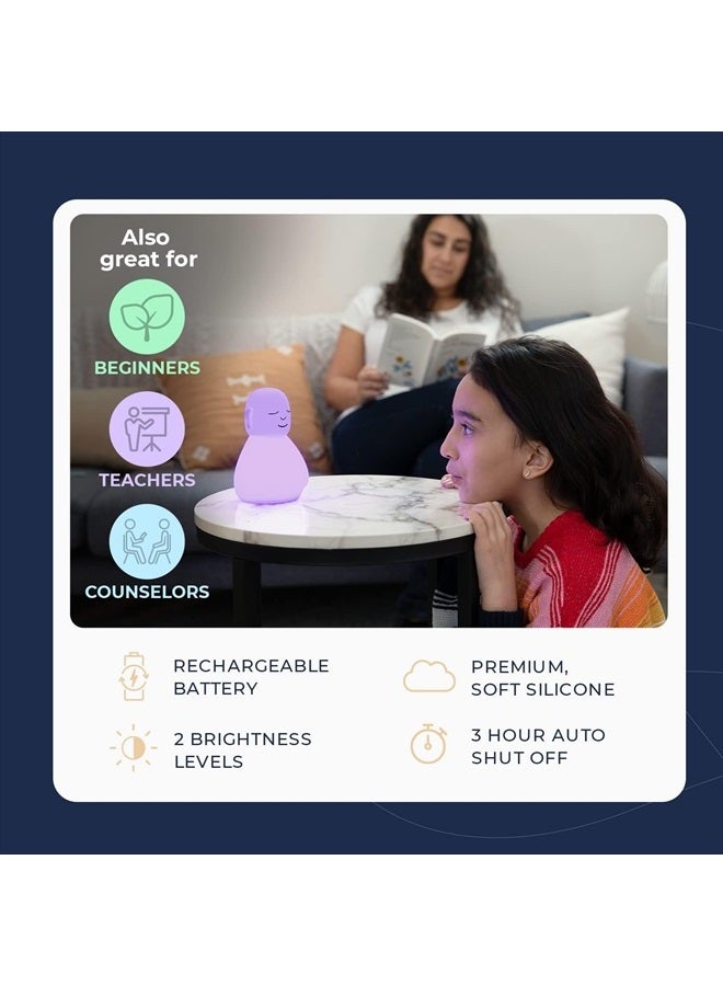 Mindsight 'Breathing Buddha' Guided Visual Meditation Tool for Mindfulness | Slow Your Breathing & Calm Your Mind for Stress & Anxiety Relief | Perfect for Adults & Kids - Image 5
