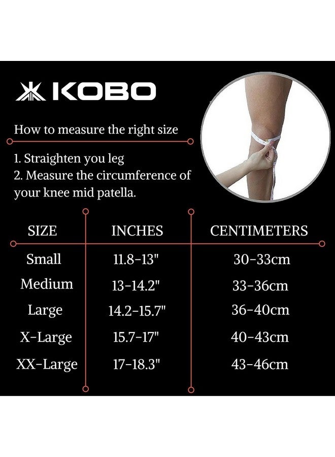 Kobo 7 mm Knee Cap Compression Support Knee Sleeves for Powerlifting Gym Squats Running Cycling Sports Jogging Workout Pain Relief (Material: Neoprene & Spandex) - Image 5