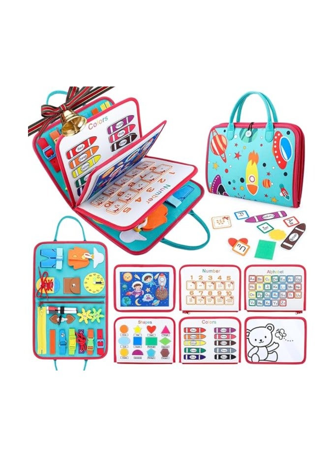 Fantastic-Kids-Toys Educational Activity Board for 1 2 3 4 Year Old Kids, Montessori Sensory Activity Board, Fine Motor Skills Learning Toys for Preschool Learning Toys for Boys and Girls (M-1)  - Image 1