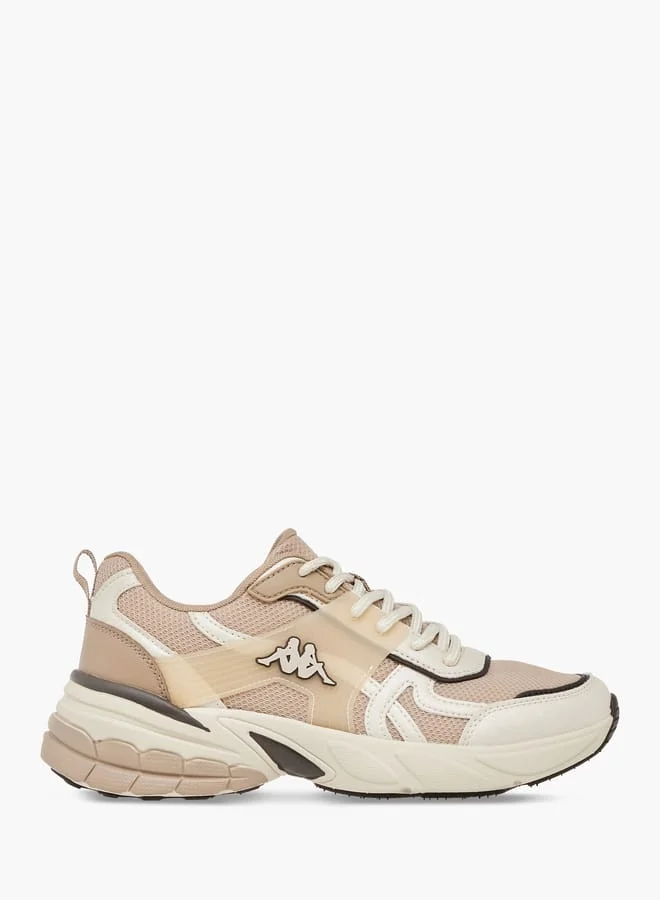Kappa Women's Panelled Lace-Up Sports Shoes with Pull Tabs