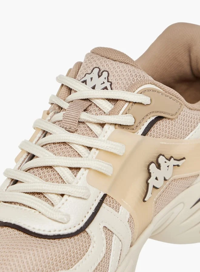 Kappa Women's Panelled Lace-Up Sports Shoes with Pull Tabs