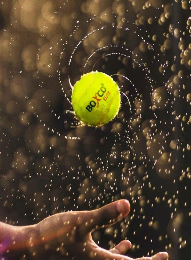BOXCO Elite Medium Weight Tennis Cricket Ball, Practice Ball (Yellow, Pack of 6) - Image 3