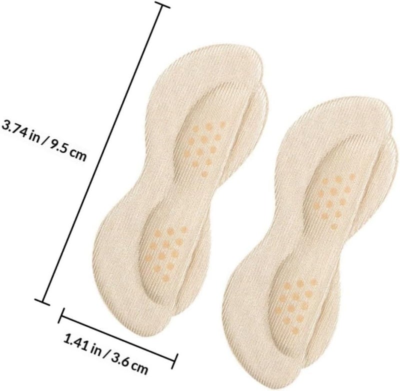 4 Pairs Anti-wear Self-Adhesive Foam Heel Cushion Inserts Thin Breathable Heel Protectors for Men and Women Invisible Shoe Pads for Preventing Blisters - Image 2