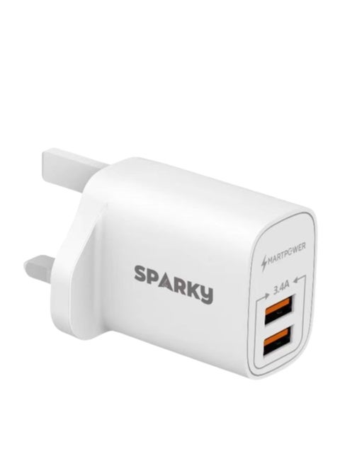 Fast wall charger with two USB ports