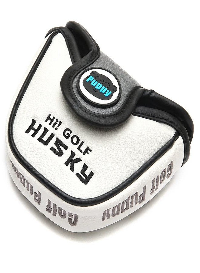 SHABIER PU Leather Mallet Putter Head Cover with Husky Design Golf Club Funny PU Leather Cartoon Animals Headcovers Protector (Mallet Putter Cover) - Image 5