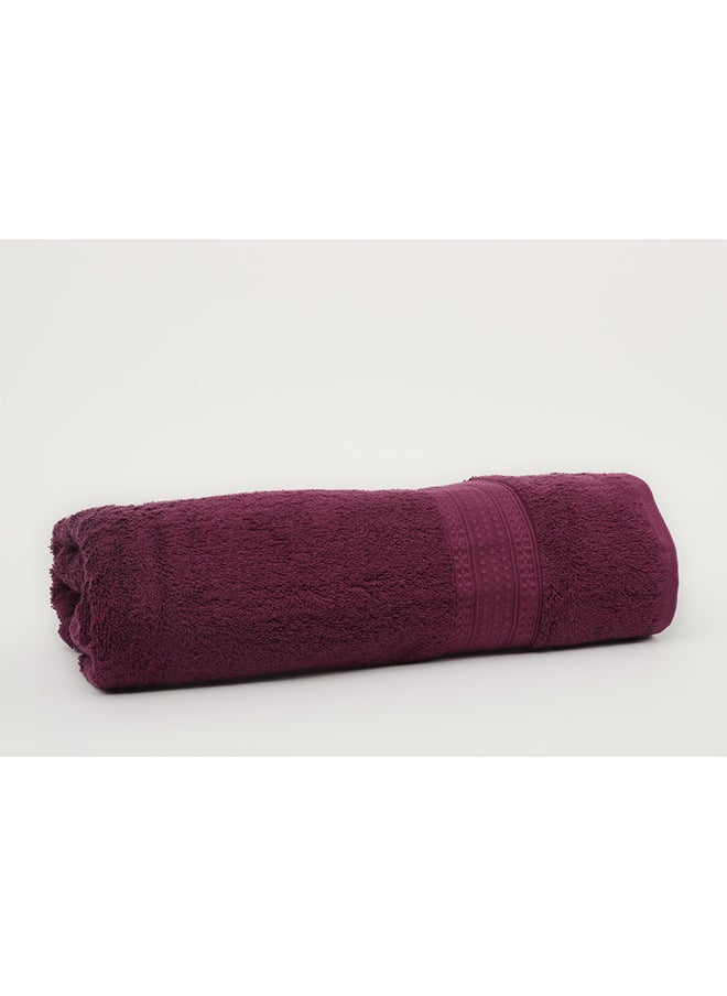 White Rose Towel BRIX S - 500 GSM - 100% Cotton Terry -Bath Sheet 80x160 cm-Premium Touch-Quick Dry - Super Absorbent-Purple  - Image 5