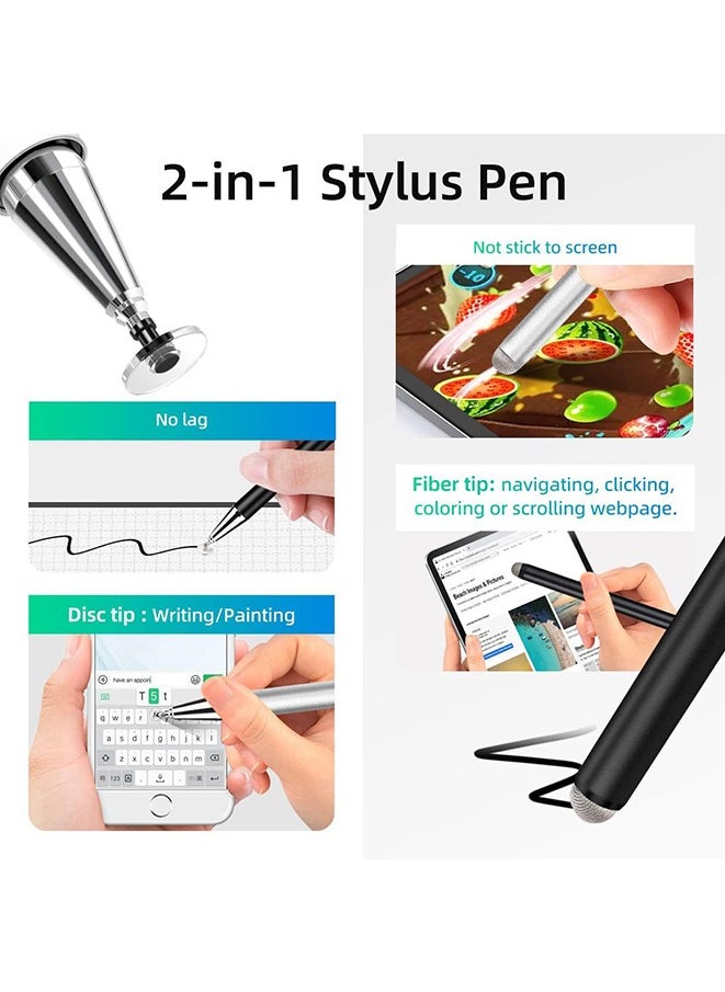 VAVA - Stylus Pen for Touch Screen (2 Pack Two Way High Sensitivity) Universal Capacitive Pen for iPad iPhone Android Samsung Phone Microsoft Tablet - Image 1