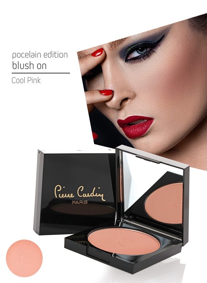 Pierre Cardin Paris, Porcelain Edition Blush On, Natural Soft & Blendable, Silky Superfine Powder (560-Cool Pink) - Image 3