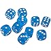 Yiotfandoll 10PCS Polyhedral Dice D6 Acrylic Dice 16mm Transparent Blue for RPG MTG DND Table Games - Image 2