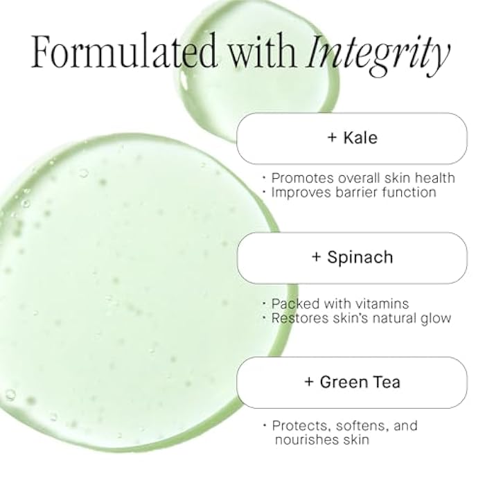 Brandefy Superfood Face Wash, Gentle & pH Balanced Cleanser w/Kale, Green Tea, Spinach, Vitamin C, E, K2- Softens & Nourishes Skin, Organic Facial Cleanser for All Skin Types (8 Fl Oz) - Image 4