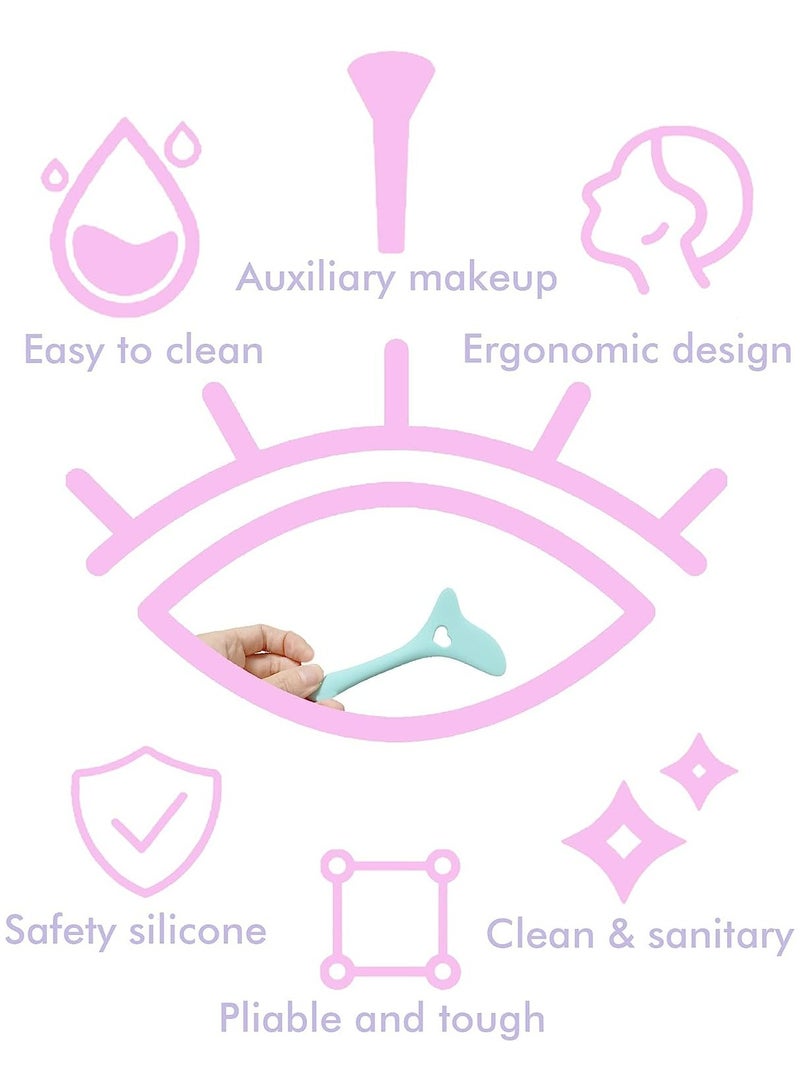 Prime by javaudan Eyeliner Stencils Wing Tips Silicone Eyeliner Aid Marscara Drawing Aid Lipstick Wearing Aid Face Cream Mask Applicator Easy Makeup Tool - Image 5