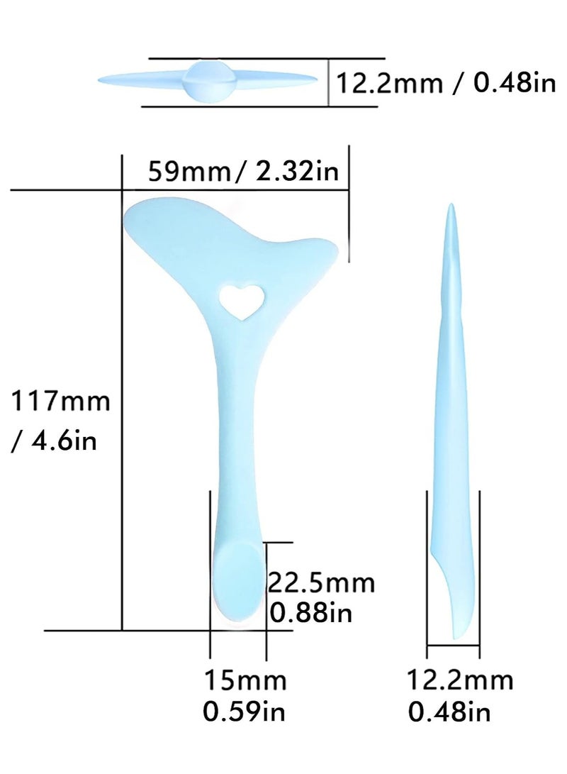 Prime by javaudan Eyeliner Stencils Wing Tips Silicone Eyeliner Aid Marscara Drawing Aid Lipstick Wearing Aid Face Cream Mask Applicator Easy Makeup Tool - Image 4