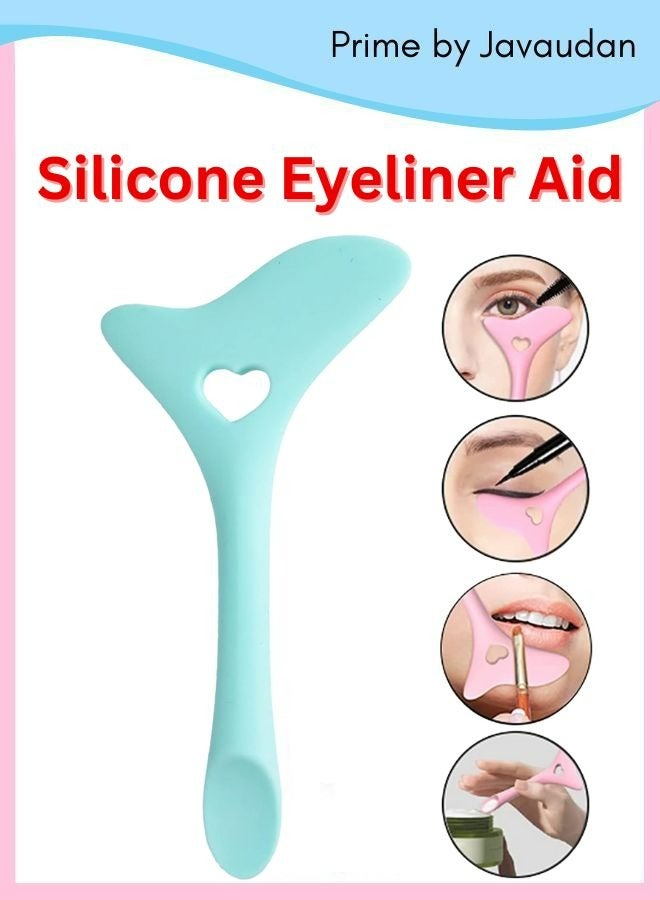 Prime by javaudan Eyeliner Stencils Wing Tips Silicone Eyeliner Aid Marscara Drawing Aid Lipstick Wearing Aid Face Cream Mask Applicator Easy Makeup Tool - Image 1
