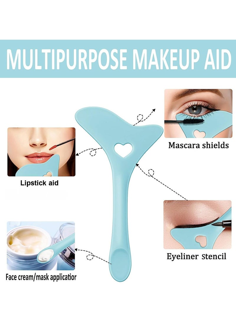 Prime by javaudan Eyeliner Stencils Wing Tips Silicone Eyeliner Aid Marscara Drawing Aid Lipstick Wearing Aid Face Cream Mask Applicator Easy Makeup Tool - Image 2
