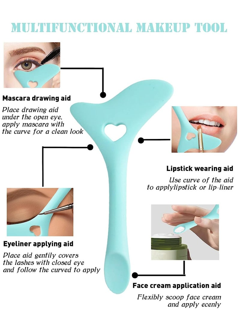 Prime by javaudan Eyeliner Stencils Wing Tips Silicone Eyeliner Aid Marscara Drawing Aid Lipstick Wearing Aid Face Cream Mask Applicator Easy Makeup Tool - Image 3