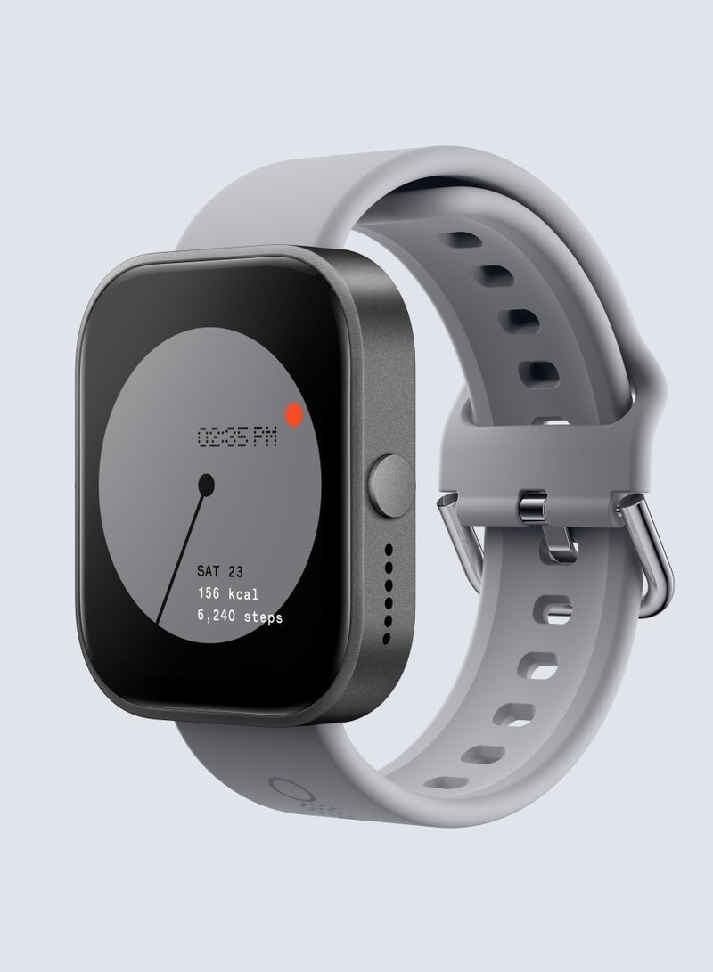 ELTRAZONE Watch Pro Smartwatch – Bluetooth Calling, AMOLED Display, IP68 Waterproof – Ash Grey | Fitness Tracking, Notifications & Official Authorization for Daily Use - Image 2