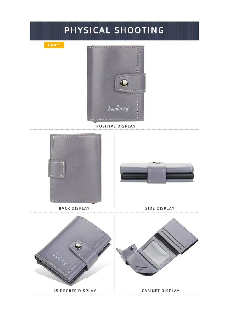 baellerry Leather Wallet Grey  - Image 2