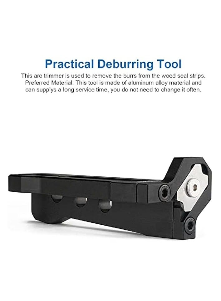 PROMASS Woodworking Edge Trimmer, Manual Wood Planer Arc Scraper Chamfer Planer, Corner Planers Flattening for Wood, Wood Smoothing Planer Tool Small Hand Planer for Quick Edge Trimming of Wood (R1) - Image 3