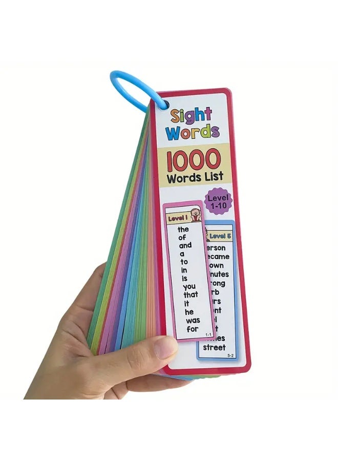 1000 Flash Cards Vision Words - High Frequency Double-Sided Free Words List - Image 5