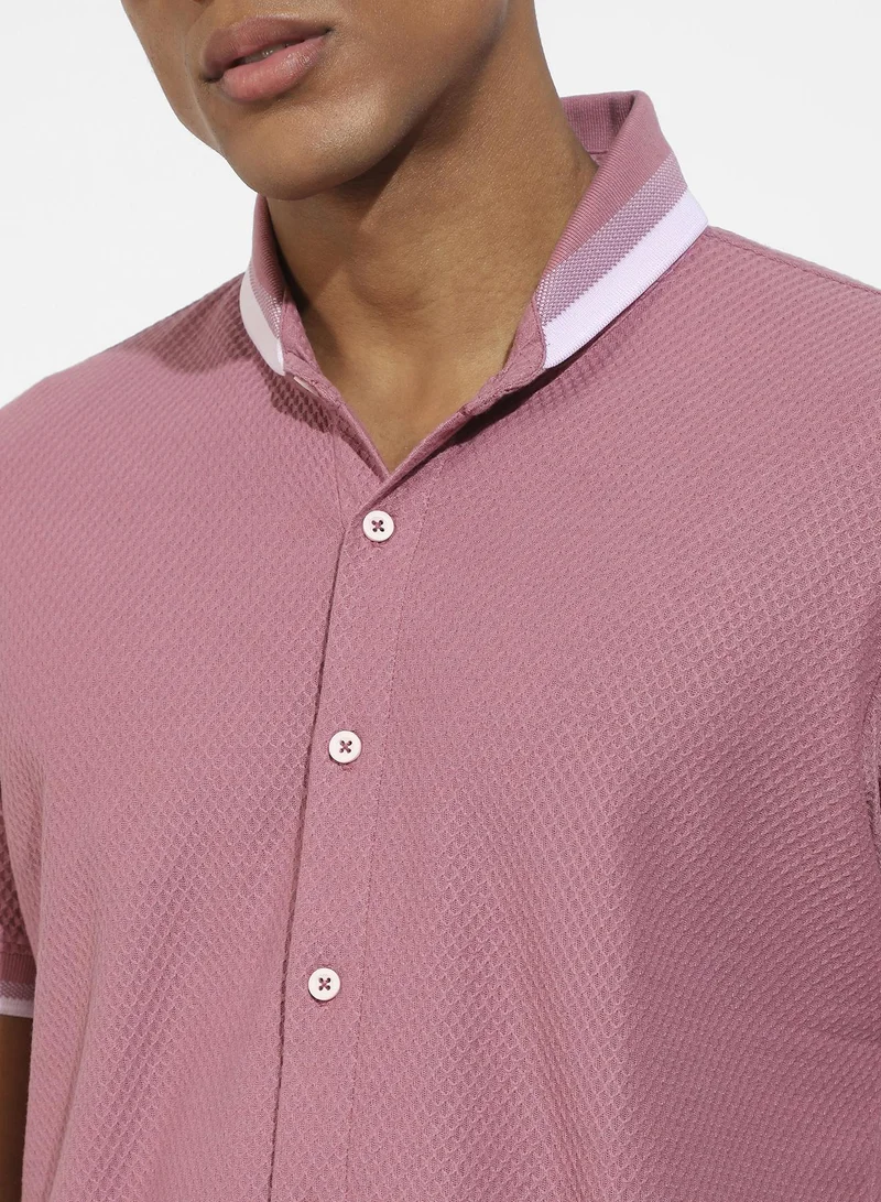 Instafab Plus Honeycomb Knit Shirt