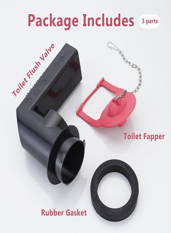 OasisFlow Toilet Flush Valve Assembly Kit Compatible with Kohler 471147, Flush Valve Kit with 2-Inch Toilet Flapper and Chain - Image 3