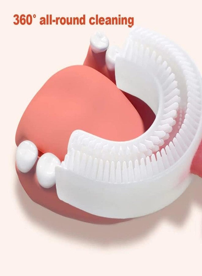 Meliora U Shaped Toothbrush for Kids, Food Grade Soft Silicone Brush Head, 360° Oral Teeth Cleaning Tools, Children Infant U Shape Manual Toothbrush (1.5 to 6 Years | Pack of 4) - Image 5