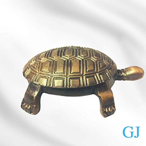 GJ Vastu Feng Shui Brass Tortoises (7 CM X 4 CM X 2 CM) - Image 2