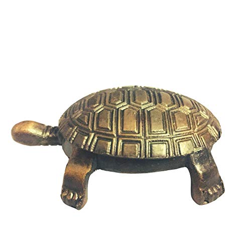 GJ Vastu Feng Shui Brass Tortoises (7 CM X 4 CM X 2 CM) - Image 1