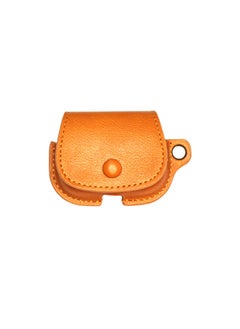 For AirPods Pro/pro2/2 Generation/3 Generation Bluetooth Solid Color Leather Wireless Bluetooth Protective Cover-Color:Light Brown-Applicable Model:airpods Pro Protective Case