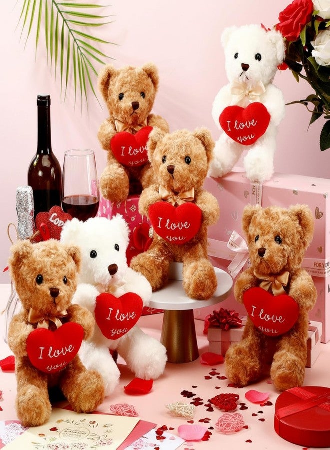 Hungdao 16 Pcs Valentine's Bear Stuffed Animals -10 Inch Soft Plush Bears with Heart - Romantic Valentine's Gifts for Girlfriend Birthday Anniversary Wedding Party Decoration - Image 4