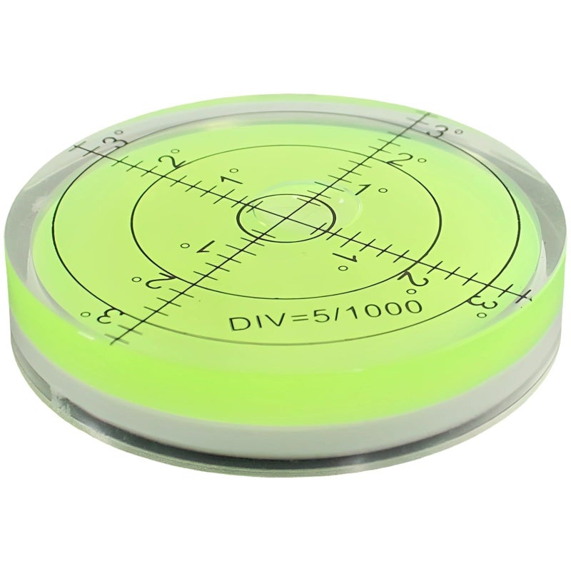 Green Round Acrylic Bubble Level Tool 2 36 In With Alignment Line For Carpentry And DIY Projects - Image 2
