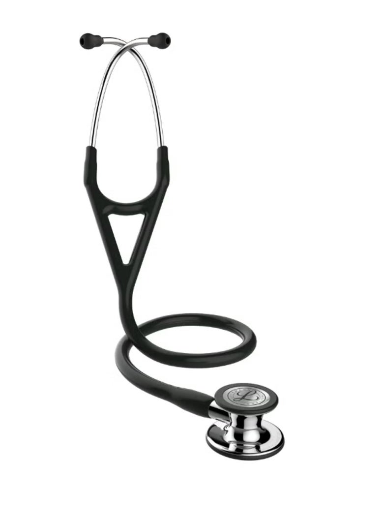 3M Littmann Stethoscope, Cardiology IV, Black Tube, Stainless Steel Chestpiece, 22 inch, 6152 - Image 5