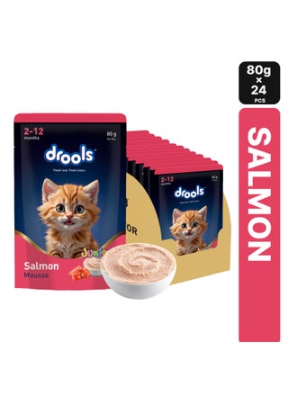 Salmon Kitten Wet Food Mousse Pack of 24