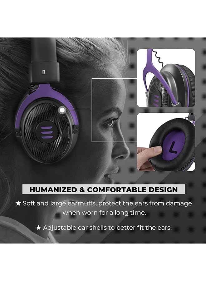 EKSA Gaming Headset With Mic Pc Headset With Detachable Noise Cancelling Microphone Wired Headphones Stereo Sound Comfortable Gaming Headphones For Pc Ps5/Ps4 Xbox One Computer School - Image 3