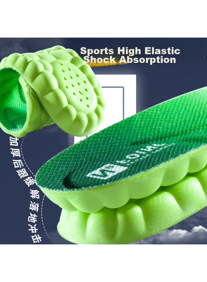 IQGD Iqgd2 Double Pack Sports Oles For Men And Women, Shock-absorbing, Mugwort-scented, Odor-resistant, Breathable, Soft And Elastic, For Military Training, 2 Pairs - Mugwort Green, Size 35-36  - Image 5