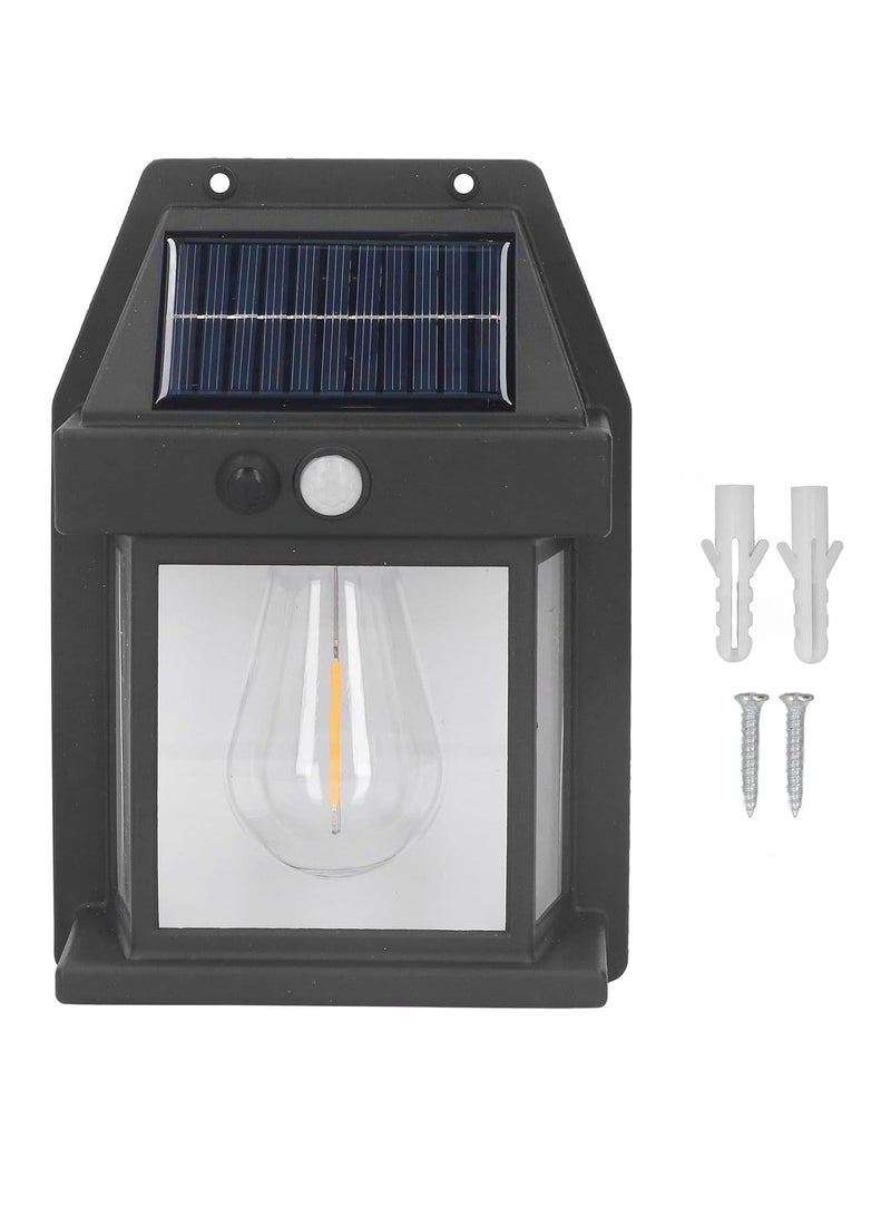 HuHa Outdoor Solar Fence Wall LED Light Tungsten Filament Bulb Night Lamp For Courtyard Backyard Garden And Garage Decorative - Image 5
