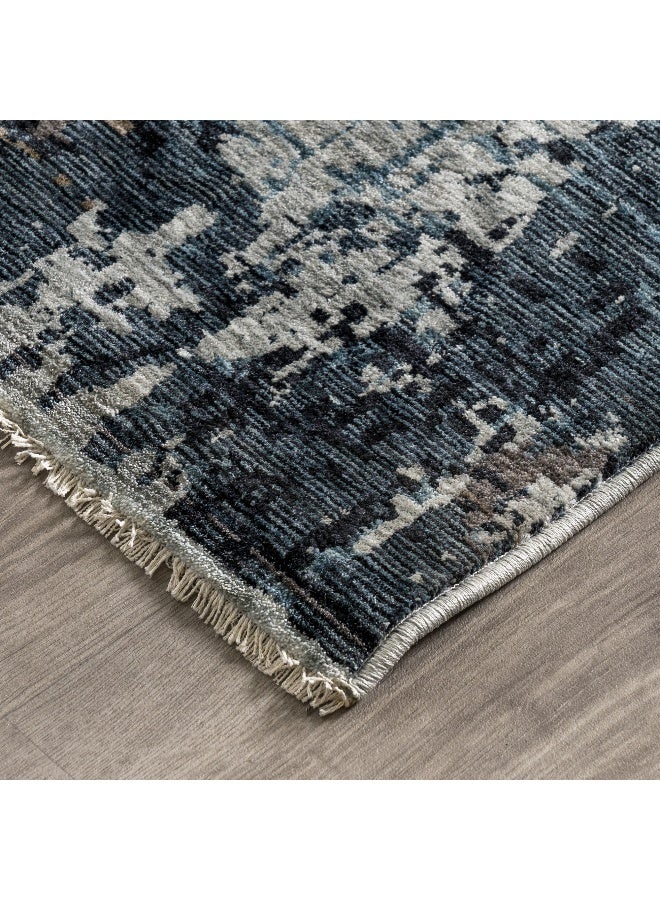 Boutique Blanche Aberdeen Abstract Rug, Blue 160*230Cm - Image 3