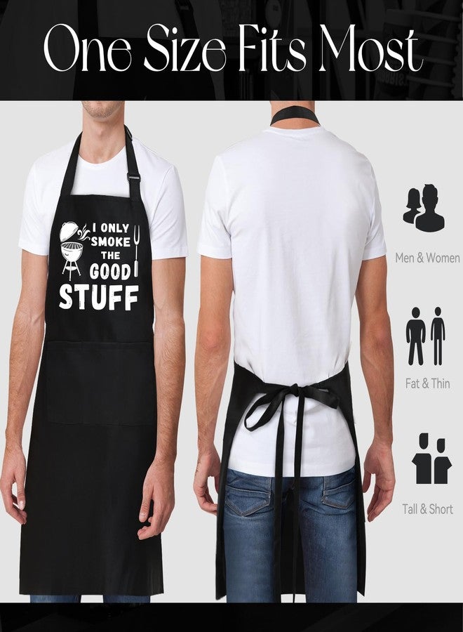 NLUS Funny Aprons for Men, Men’s Funny Chef Cooking Grilling BBQ Apron with 3 Pockets, Gifts for Christmas Father's Day Birthday - Image 5