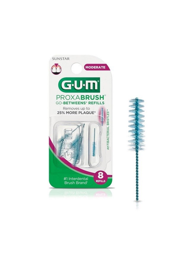 جم عبوات إعادة تعبئة فرشاة الأسنان Proxabrush من GUM Go-Betweens متوسطة [612] 8 قطع (عبوة من 5 قطع) - Image 1