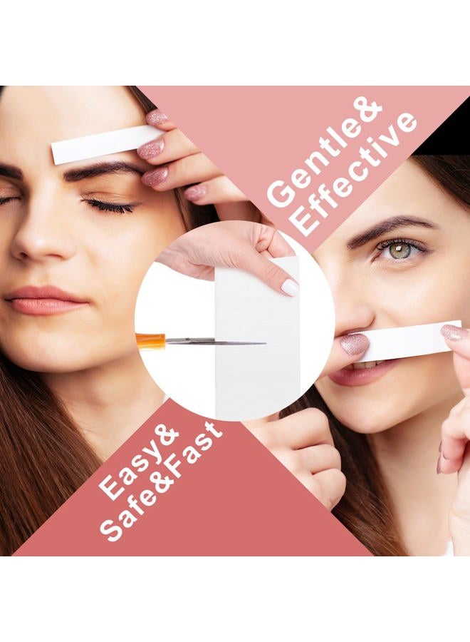 EWVVSS 600-Count Non Woven Wax Strips, 2 Size Body and Facial Epilating Wax Strips Paper for Hair Removal, Beauty Waxing Strips for Leg Face Chest Back and Bikini - Image 5