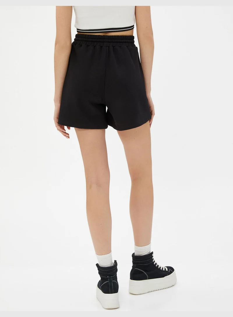 KOTON Pocket Detail Drawstring Mini Shorts