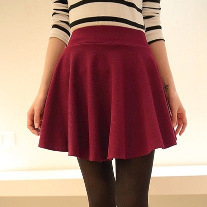 2023 Spring and Summer Womens Hot Candy-colored Elegant Sun Skirt Korean-style Classic All-match All Seasons Half-length Rose Red - Image 2